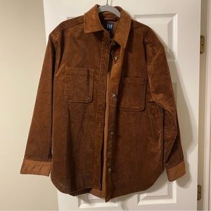 Corduroy shirt jacket